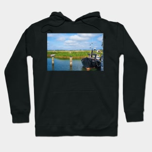 Boat, Gager, Ruegen, Mecklenburg-Western Pomerania, Germany Hoodie